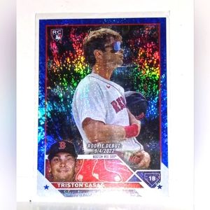 Triston Casas Rookie Card Blue Foil Parallel 683/999 Topps Update 2023 #US221